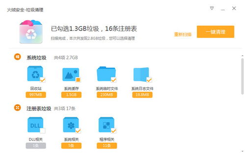 火絨安全軟件清理垃圾的詳細(xì)方法